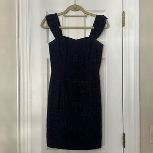 Lilly Pulitzer navy flutter dress